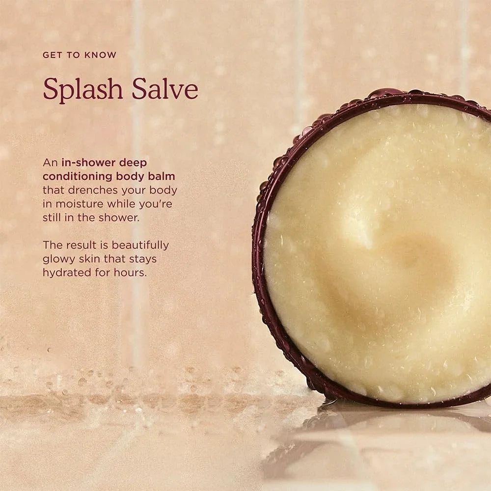 HANNI Splash Salve In-Shower Moisture Treatment for Dry Skin, Hydrating Body Moisturizer with Shea Butter, Coconut Oil & Jojoba, 250 mL / 8.8 oz (Pack of 2)