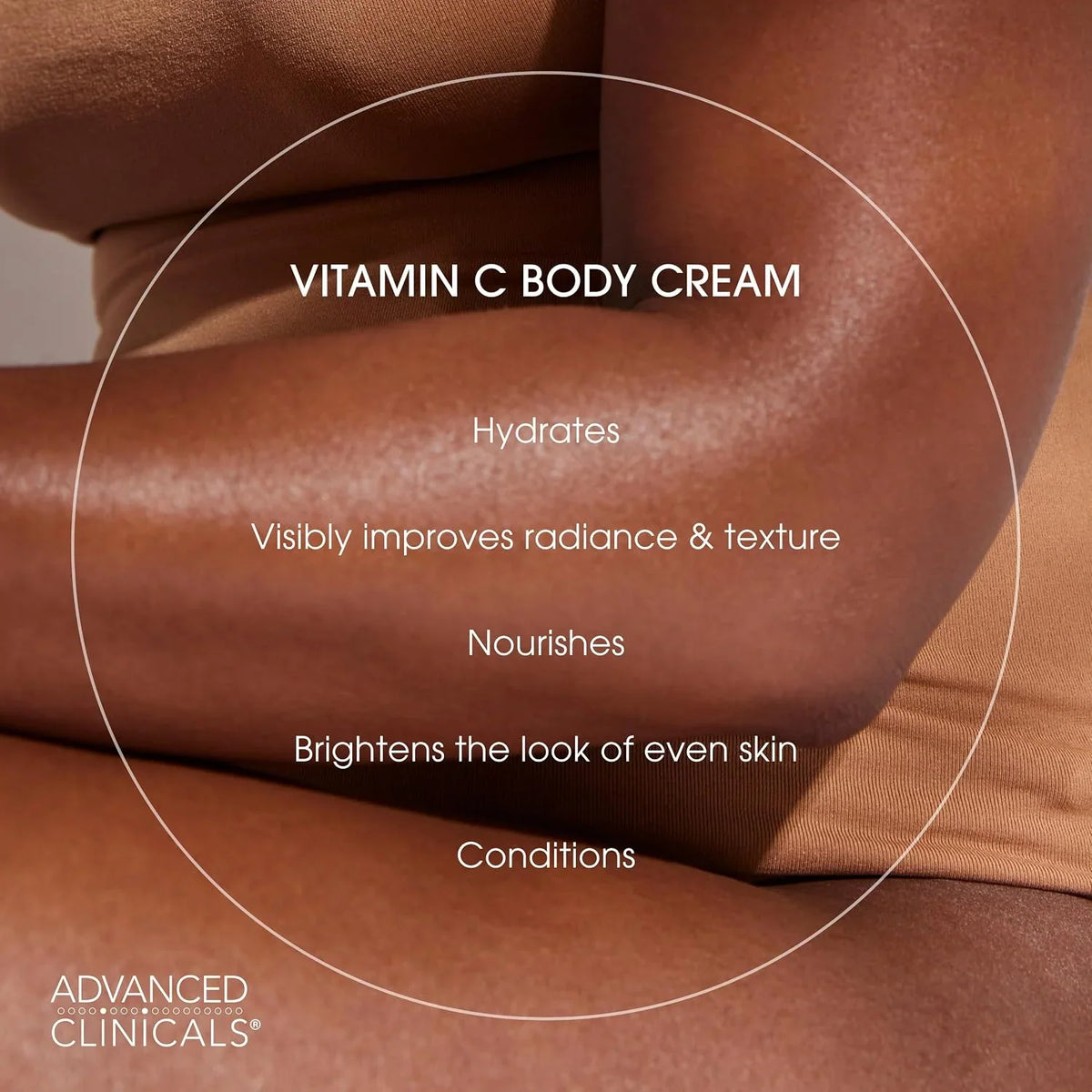 Advanced Clinicals Retinol Body Lotion + Brightening Vitamin C Lotion 2pc Skincare Set For Women & Men | Body Cream & Face Moisturizer Set Helps Improve The Look Of Dark Spots & Uneven Skin Tone, 2PC