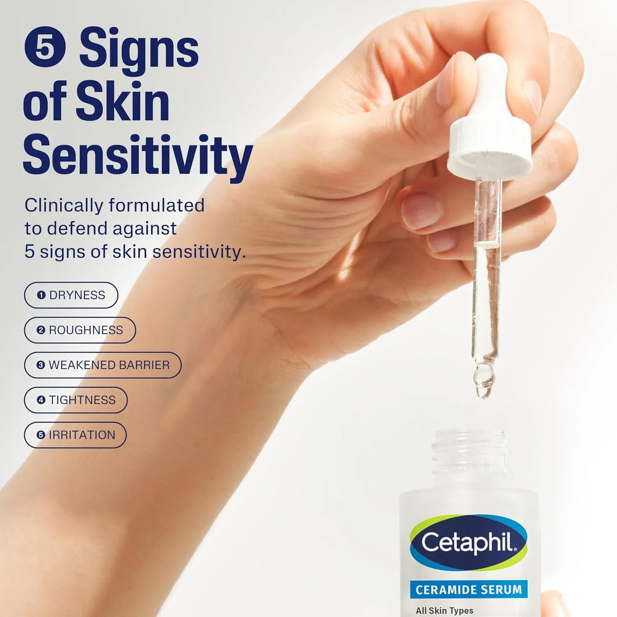 Cetaphil Ceramide Serum Skin Barrier Repair Sensitive Skin, 1oz