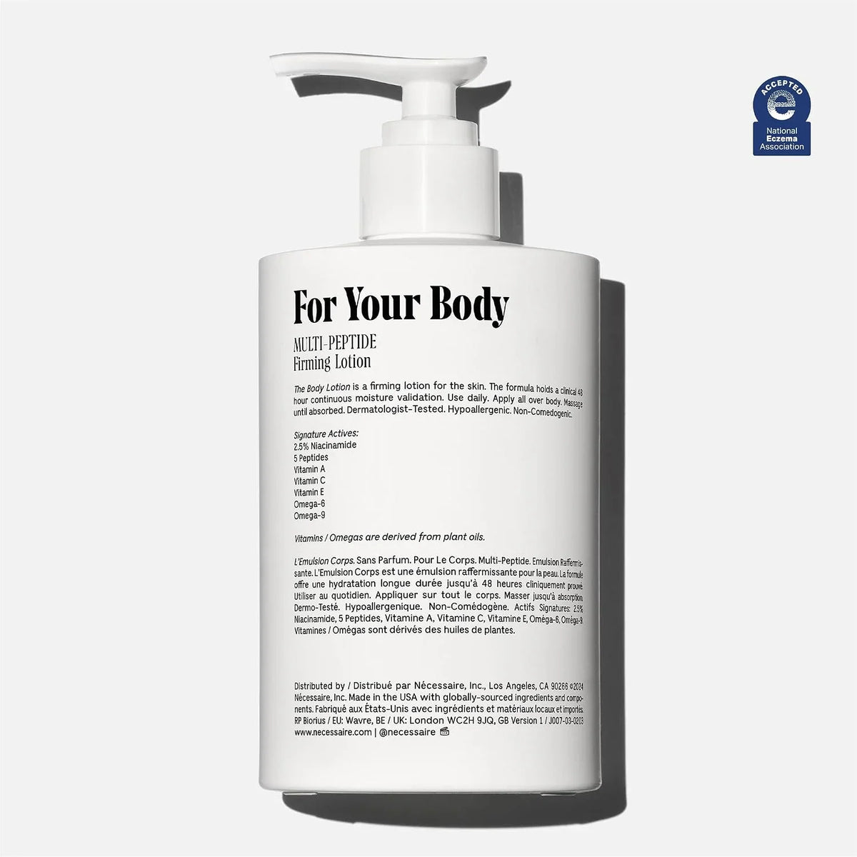 The Body Lotion Santal. Multi-Peptide Firming Body Lotion With Niacinamide