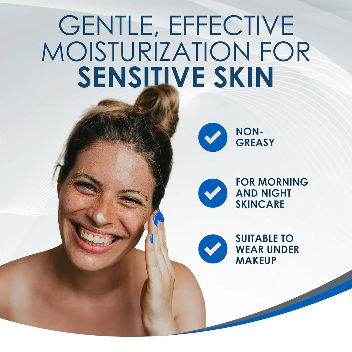 Vanicream Daily Facial Moisturizer With Ceramides and Hyaluronic Acid - Formulated Without Common Irritants for Those with Sensitive Skin, 3 fl oz (Pack of 4)