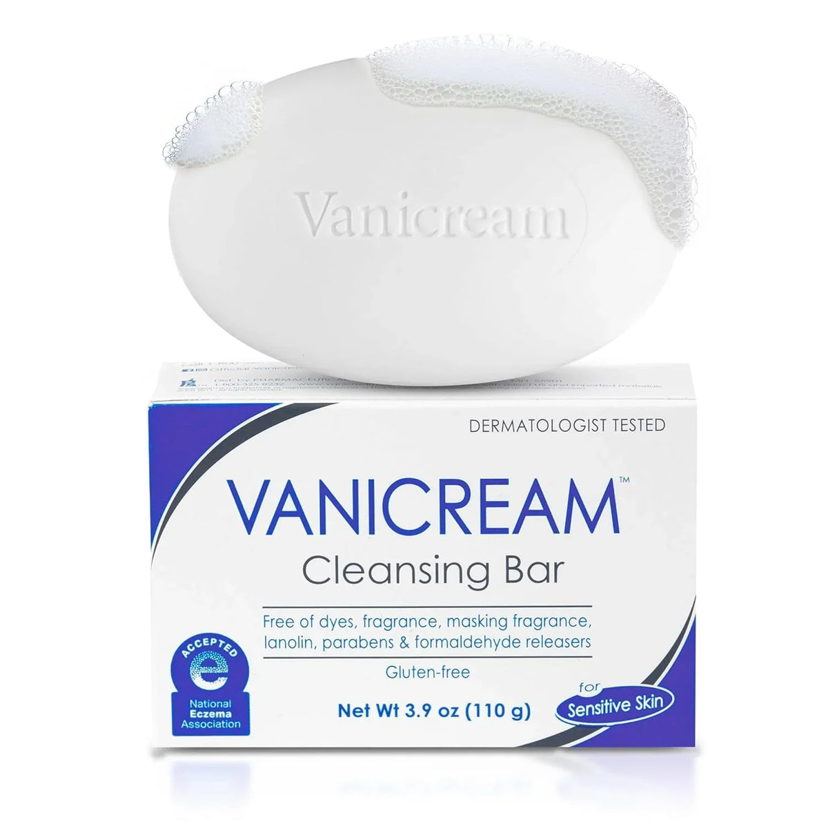 Vanicream Pharmaceutical Specialties Cleansing Bar, Unscented, 3.9. Ounce, (Pack of 6)