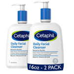 Cetaphil Daily Facial Cleanser, Oily & Combination Skin, 16 fl oz, 2 ct