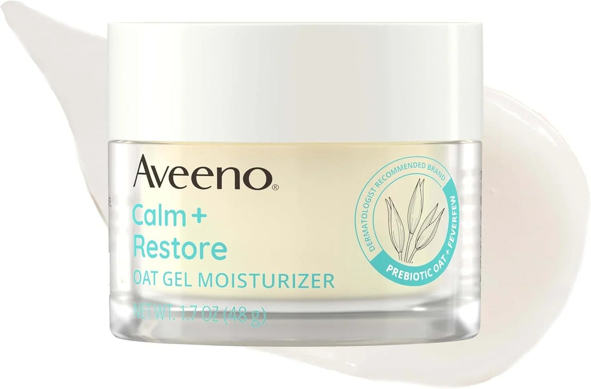 Aveeno Calm + Restore Oat Gel Moisturizer, Fragrance-Free, 1.7 oz