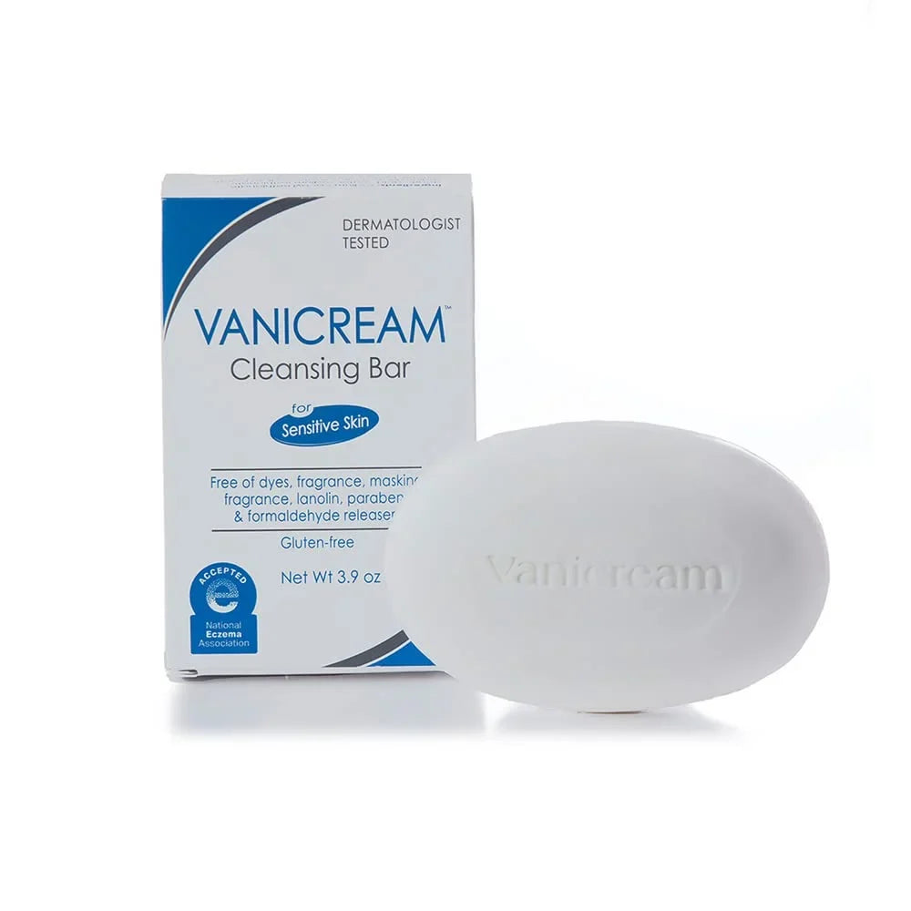 Vanicream Cleansing Bar | Fragrance, Gluten and Sulfate Free | For Sensitive Skin | Gently Cleanses and Moisturizes, 3.9 Ounce (Pack of 12) & Aluminum-Free Gel Deodorant - 2 oz - Unscented Formula
