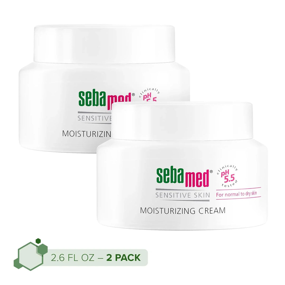 SEBAMED Moisturizing Face Cream for Sensitive Skin Antioxidant pH 5.5 Vitamin E Hypoallergenic 2.6 Fluid Ounces (75mL) Ultra Hydrating Dermatologist Recommended Moisturizer