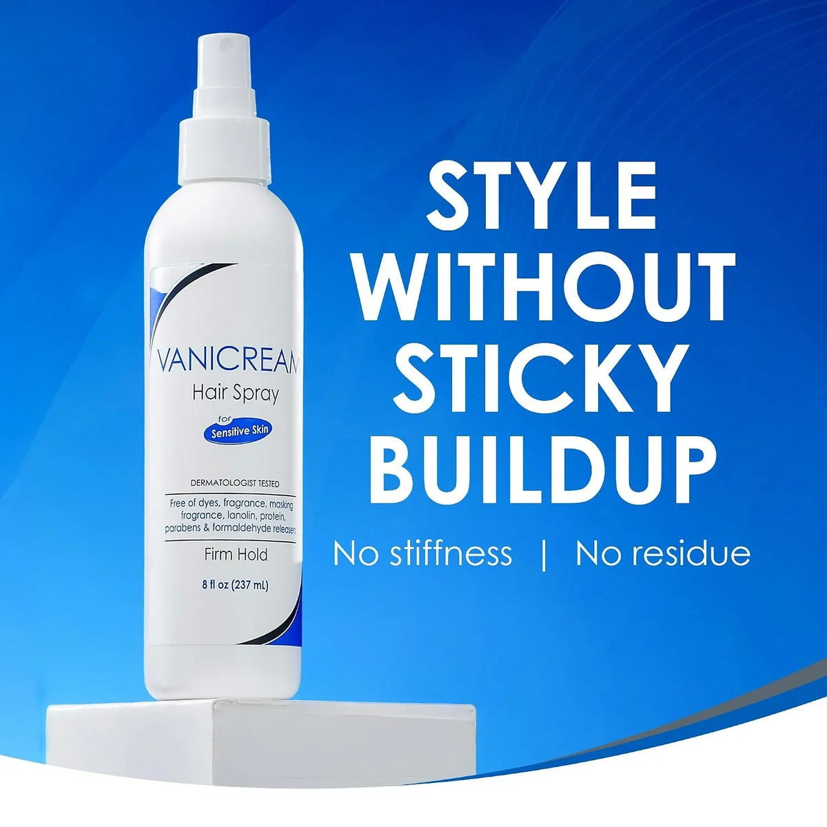 Vanicream Firm Hold Hairspray, Fragrance and Gluten Free, For Sensitive Skin, 8 Ounce, Packaging May Vary (Pack of 2)
