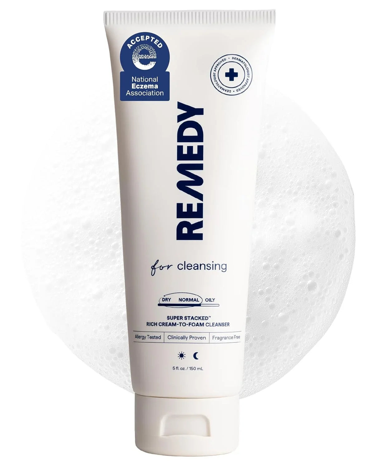 REMEDY Cream-to-Foam Cleanser, Hydrating Face Wash for Sensitive Skin