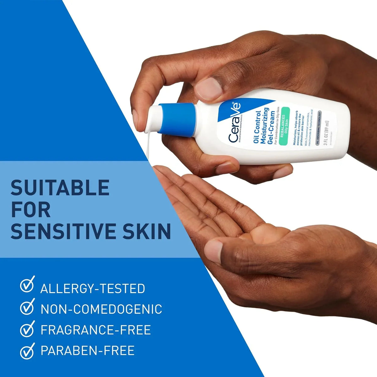 CeraVe Ultra-Light Moisturizing Gel, Niacinamide Face Moisturizer, 1.75oz