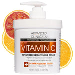 Advanced Clinicals Retinol Body Lotion + Brightening Vitamin C Lotion 2pc Skincare Set For Women & Men | Body Cream & Face Moisturizer Set Helps Improve The Look Of Dark Spots & Uneven Skin Tone, 2PC