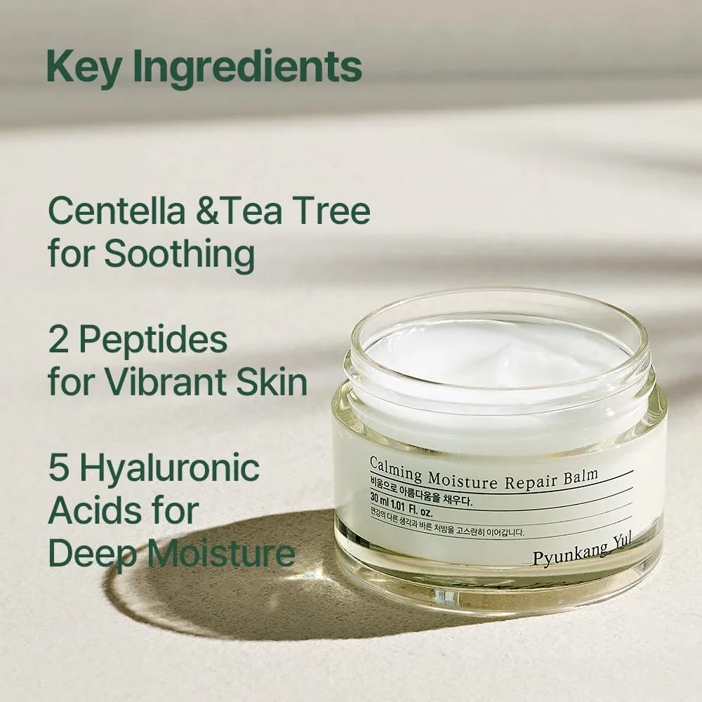 Pyunkang Yul PKY Calming Moisture Barrier Cream Instantly Soothes Sensitive Skin, Hyaluronic Acid & Ceramide for Hydration, Vegan, Korean Skincare (1.69 Fl. Oz, 50ml)
