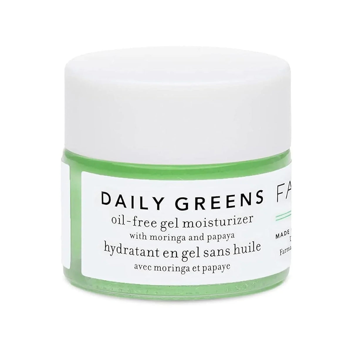 Farmacy Daily Greens Oil Free Face Moisturizer - Gel Moisturizer for Oily Skin with Polyglutamic + Hyaluronic Acid - Light Facial Moisturizer to Minimize Pores + Control Shine - Fragrance Free (50ml)