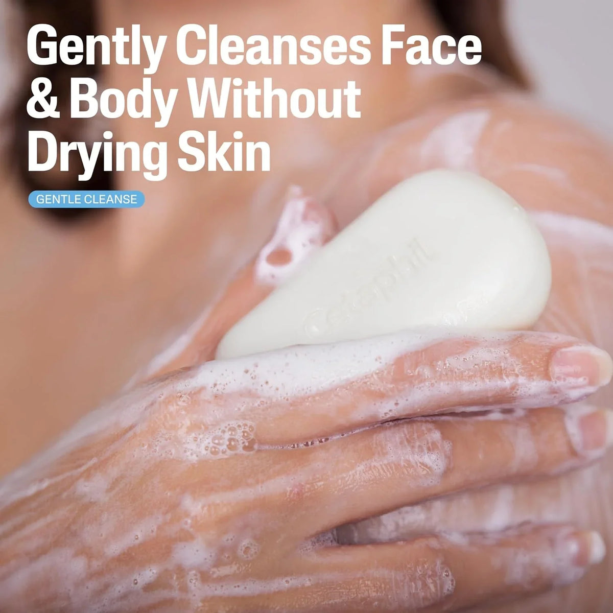 Cetaphil Gentle Cleansing Bar Soap, Sensitive & Dry Skin, 4.5oz, 6ct