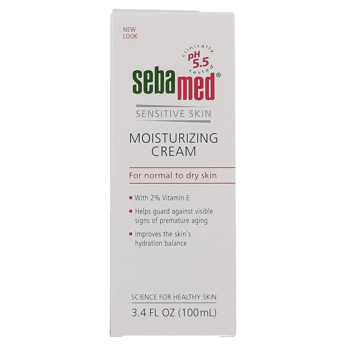 SEBAMED Moisturizing Face Cream for Sensitive Skin Antioxidant pH 5.5 Vitamin E Hypoallergenic 2.6 Fluid Ounces (75mL) Ultra Hydrating Dermatologist Recommended Moisturizer