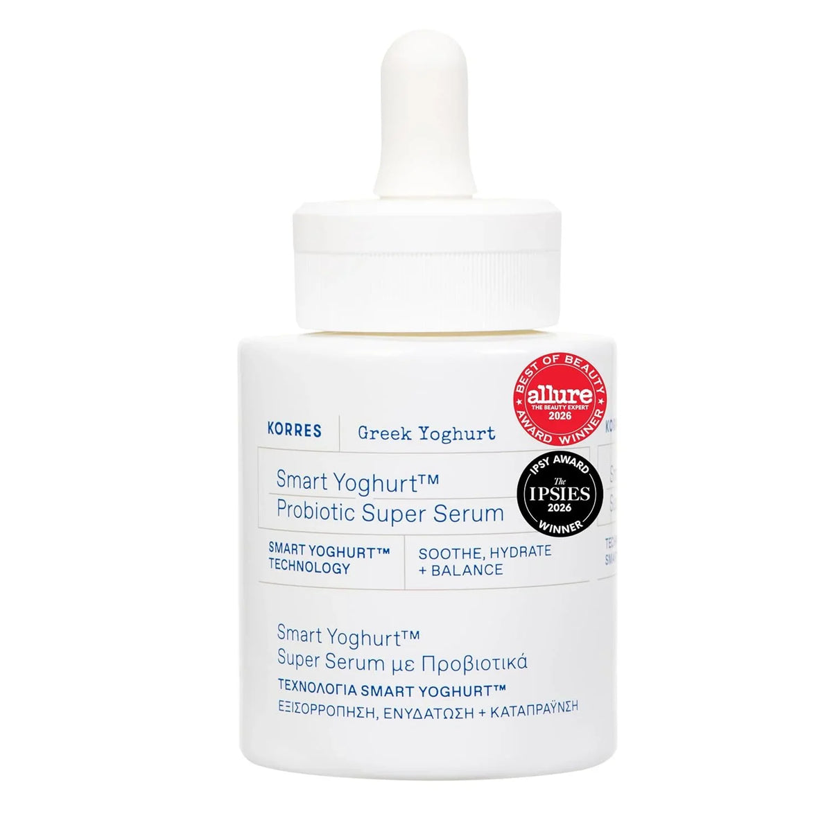 KORRES Greek Yoghurt Foaming Cream Cleanser, Deep Skin Cleansing 2.53 Fl Oz