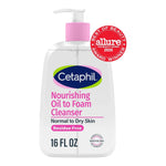 Cetaphil Nourishing Oil to Foam Facial Cleanser, Dry Skin, 8oz