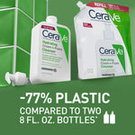 CeraVe Hydrating Cream To Foam Cleanser, Face Wash for Dry Skin,16oz Refill