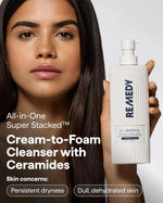 REMEDY Cream-to-Foam Cleanser, Hydrating Face Wash for Sensitive Skin