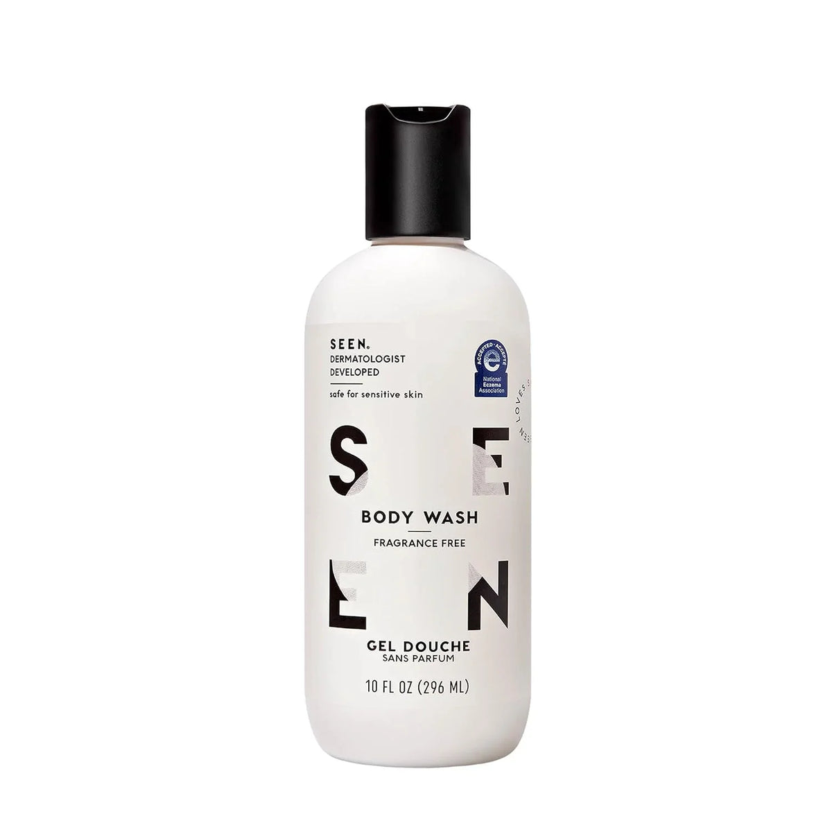 SEEN Body Wash Eco-Refill, Fragrance Free - Non-Comedogenic & Non-Irritating Body Wash- Dermatologist-Developed - Safe for Sensitive, Eczema & Acne Prone Skin