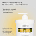 Advanced Clinicals Retinol Body Lotion + Brightening Vitamin C Lotion 2pc Skincare Set For Women & Men | Body Cream & Face Moisturizer Set Helps Improve The Look Of Dark Spots & Uneven Skin Tone, 2PC