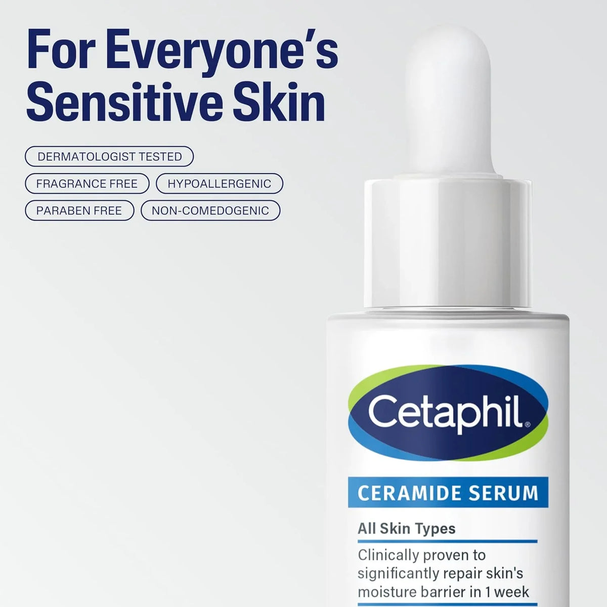 Cetaphil Ceramide Serum Skin Barrier Repair Sensitive Skin, 1oz