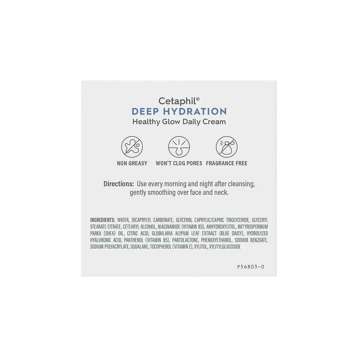 Cetaphil Deep Hydration Face Cream, Dry, Sensitive Skin Care, 1.7oz