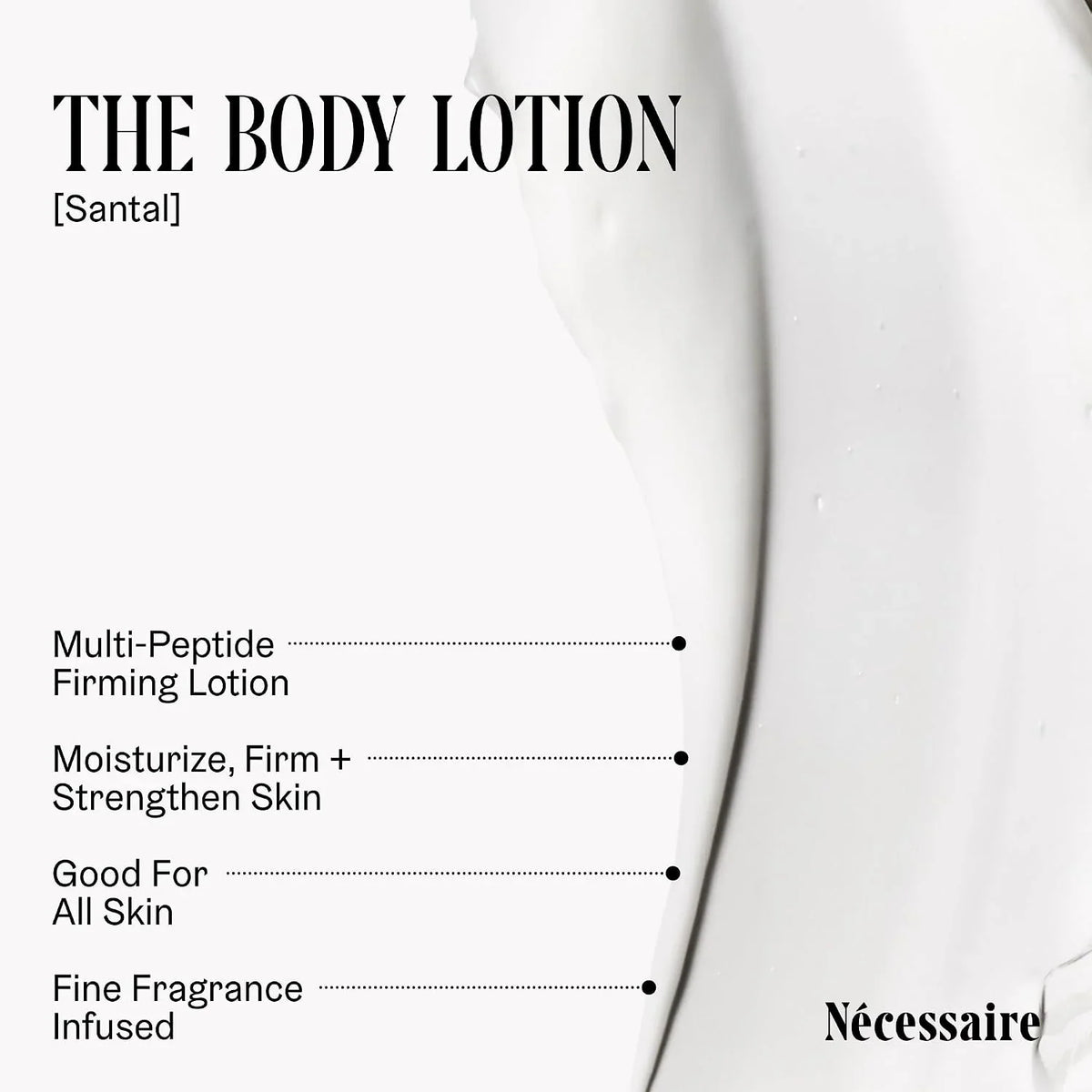 The Body Lotion Santal. Multi-Peptide Firming Body Lotion With Niacinamide