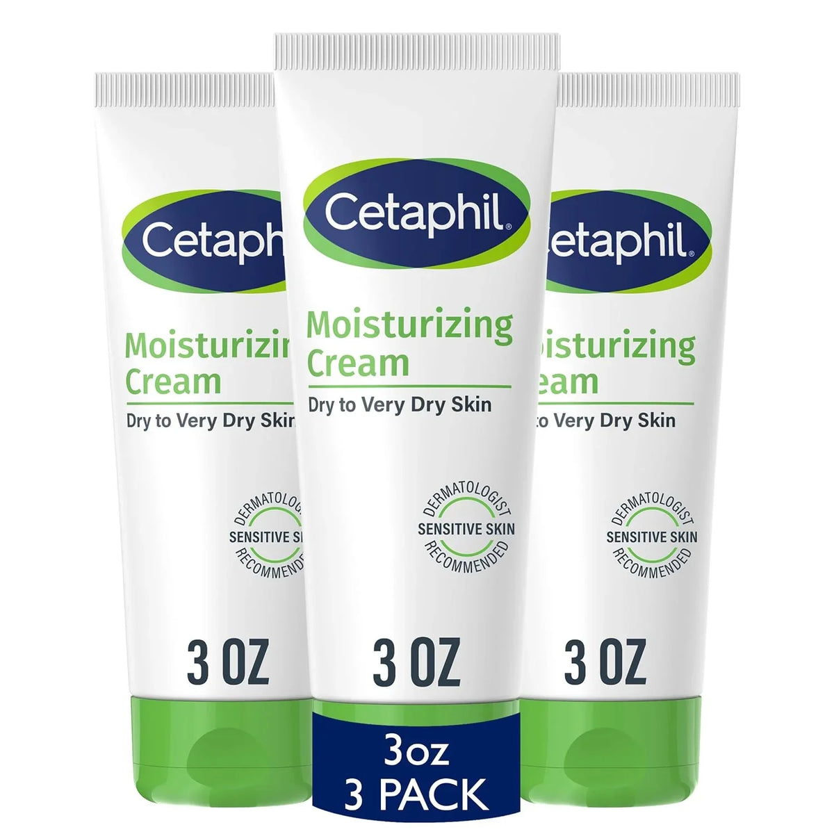 Cetaphil Moisturizing Cream, Dry Sensitive Skin, Fragrance Free, 16 Ounce (Pack of 12)