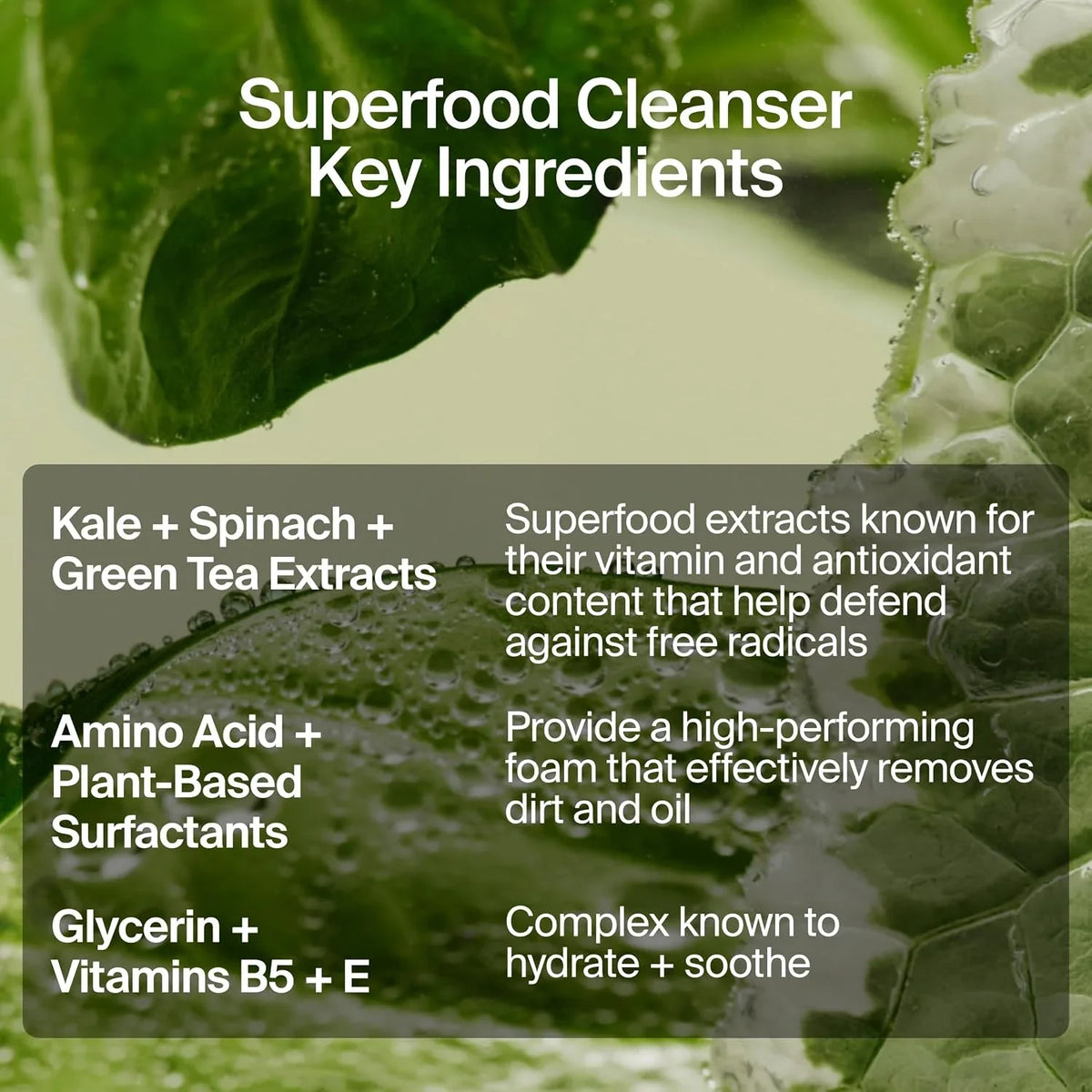 Youth To The People Superfood Cleanser - Kale + Spinach Hydrating Face Wash