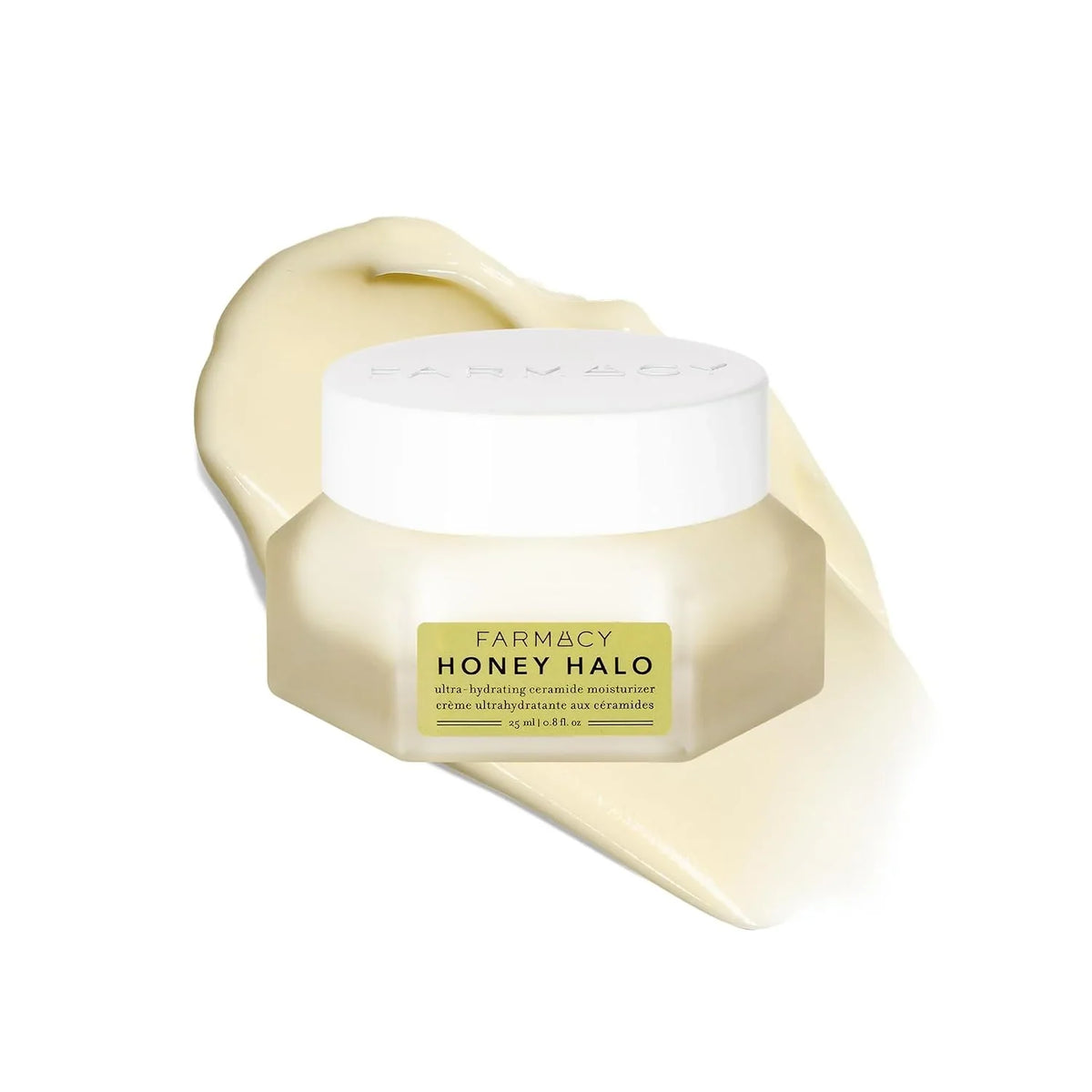 Farmacy Ceramide Face Moisturizer - Honey Halo Ultra Hydrating Facial Moisturizer with Buckwheat Honey + Ceramides - Helps Restore Barrier + Replenish Dryness - Plumping Skin Care for Dry Skin (50ml)