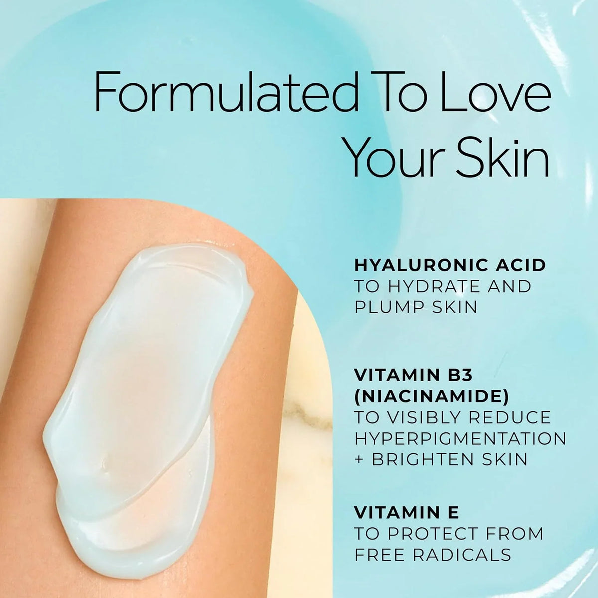 POND’S Fresh Hydration Gel Face Moisturizer, 24HR Hydration with Hyaluronic Acid, Vitamin E & B3 Niacinamide, Alcohol-Free, Oil-Free, Dermatologist Tested, 3.4 oz