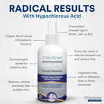 SkinSmart Antimicrobial Facial Cleanser for Breakouts and Blemishes, 8 oz