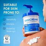Vanicream Moisturizing Cream with Pump Dispenser, 16 Oz, Pack of 2, Formulated without Common Irritants for Sensitive Skin, Body & Face Moisturizer, Restores Moisture & Soothes Irritated Areas