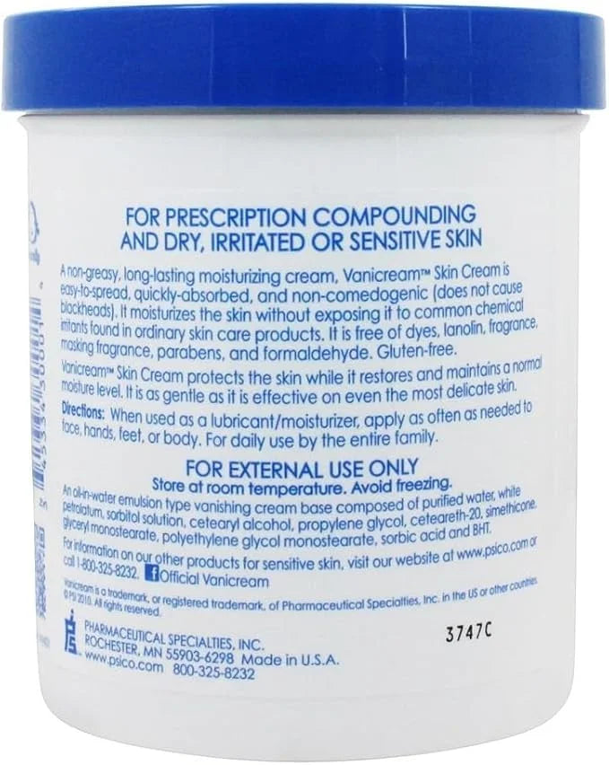 Vanicream Moisturizing Skin Cream for Sensitive Skin 16 oz (Pack of 7)