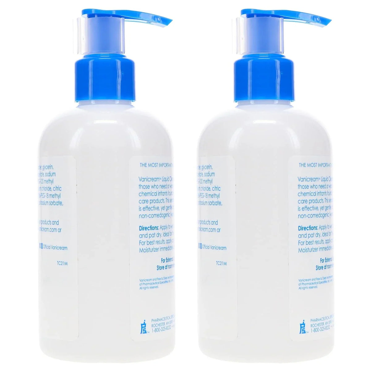Free and Clear Liquid Cleanser, 8 Ounces each, Pack of 2