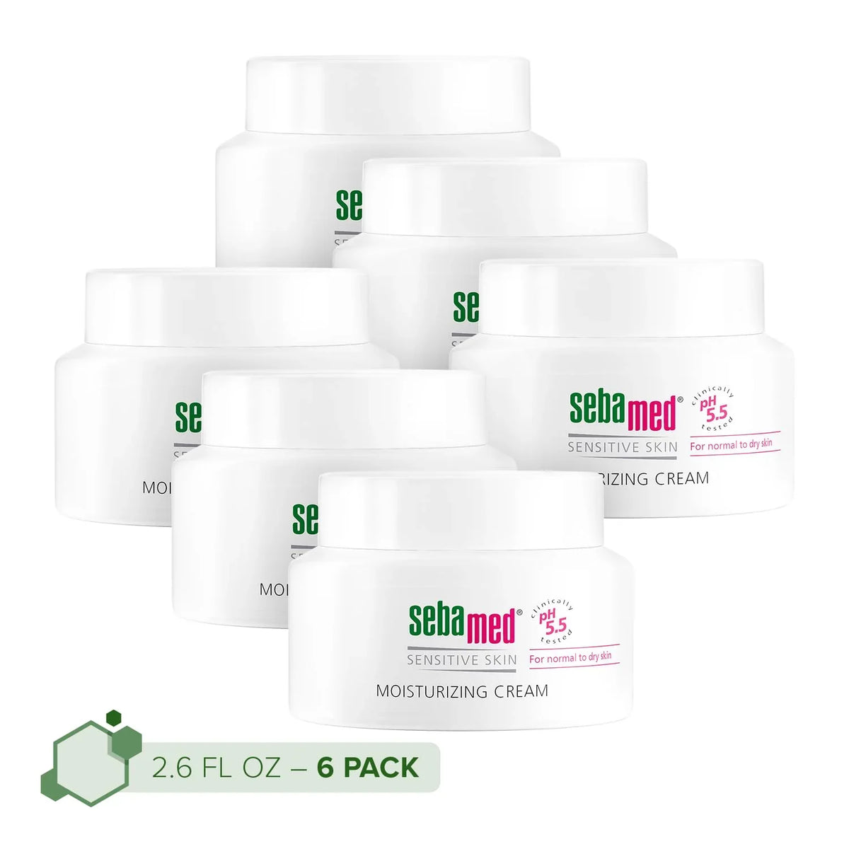 SEBAMED Moisturizing Face Cream for Sensitive Skin Antioxidant pH 5.5 Vitamin E Hypoallergenic 2.6 Fluid Ounces (75mL) Ultra Hydrating Dermatologist Recommended Moisturizer