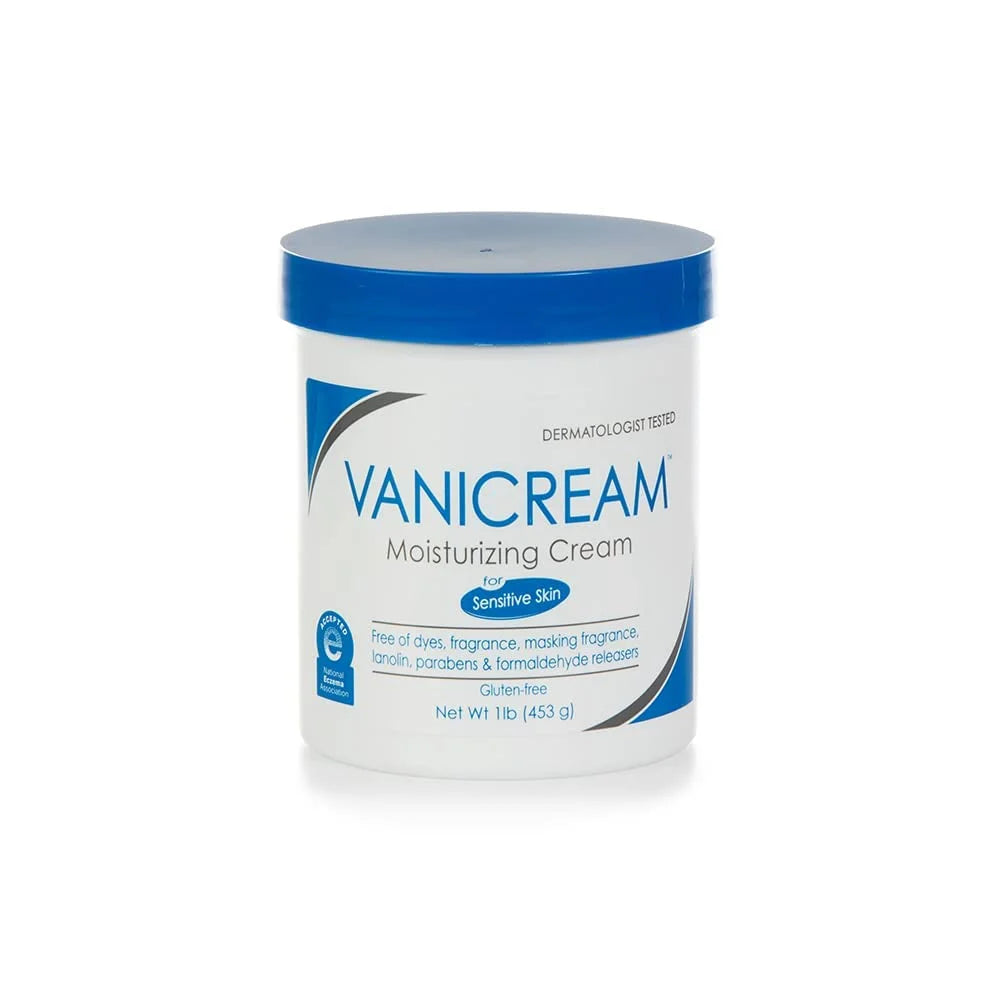 Vanicream Moisturizing Skin Cream for Sensitive Skin 1lb (Pack of 8)