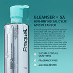 Prequel Skin Gleanser SA Face Wash - 1% Salicylic Acid Glycerin Cleanser