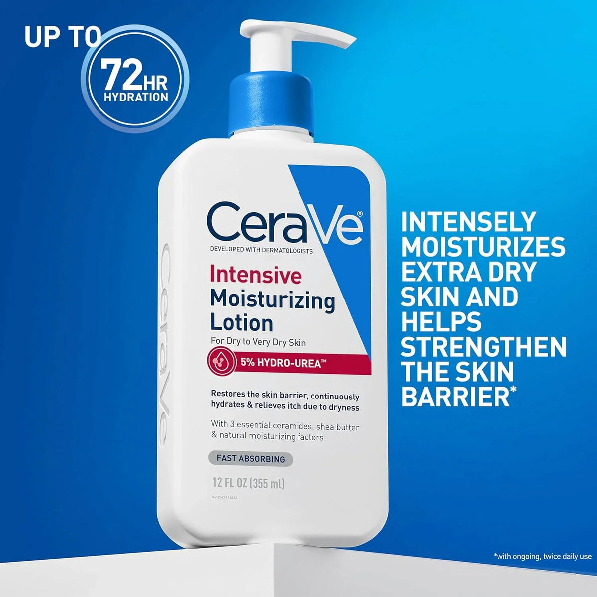 CeraVe Intensive Moisturizing Lotion, Shea Butter Body Lotion, 16oz