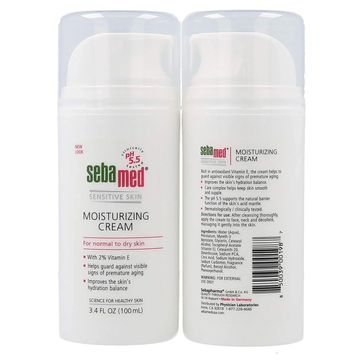SEBAMED Moisturizing Face Cream for Sensitive Skin Antioxidant pH 5.5 Vitamin E Hypoallergenic 2.6 Fluid Ounces (75mL) Ultra Hydrating Dermatologist Recommended Moisturizer