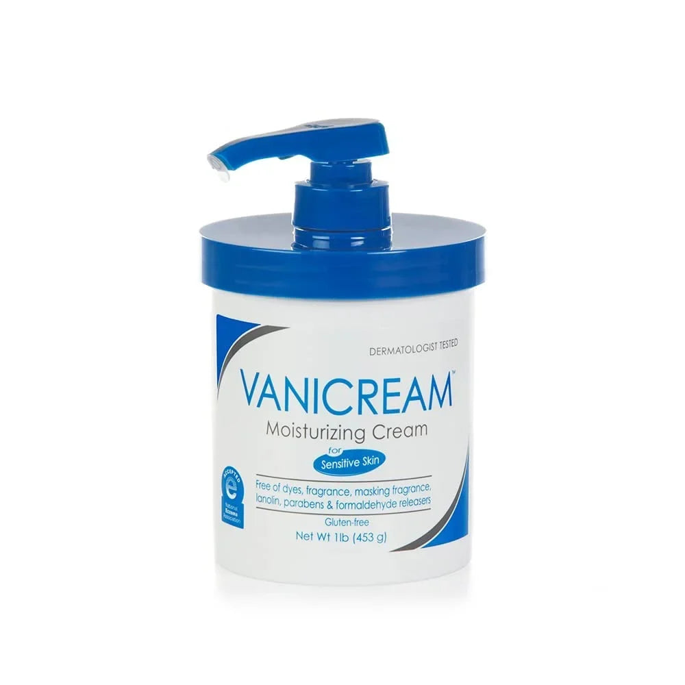 Vanicream Moisturizing Skin Cream for Sensitive Skin 1lb (Pack of 8)