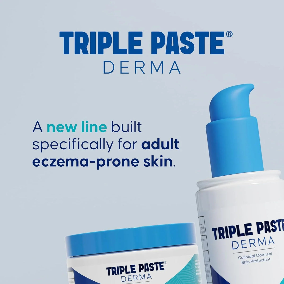 Triple Paste Derma Eczema Barrier Cream, Colloidal Oatmeal & Ectoin, 7 oz