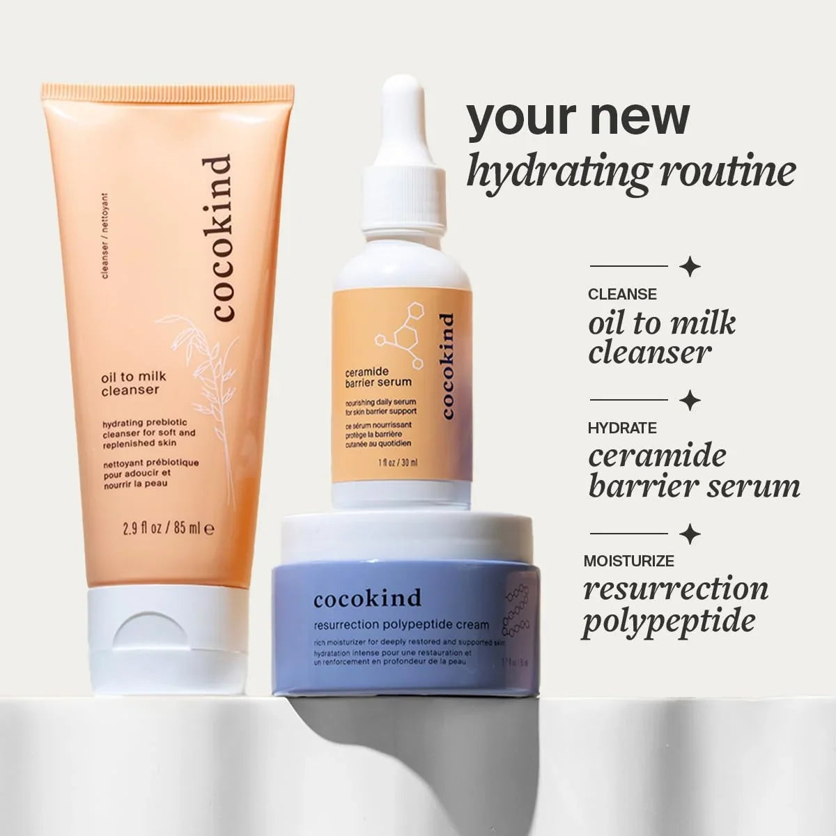 Cocokind Resurrection Polypeptide Cream, 1.7 Fl Oz (Pack of 2)