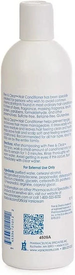 Vanicream Conditioner for Sensitive Skin, Free of Dyes, Fragrance, Lanolin, Parabens and Formaldehyde Releasers, Dermatologist Tested, 12 fl oz (Pack of 2)