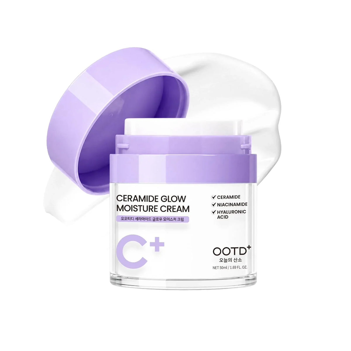 OOTD Snail Mucin Face Moisturizer Cream, 3.38 fl oz | Korean Skin Care