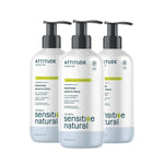 ATTITUDE Gentle Hand Soap, 4X Refill, Oat, Unscented, 67.6 oz