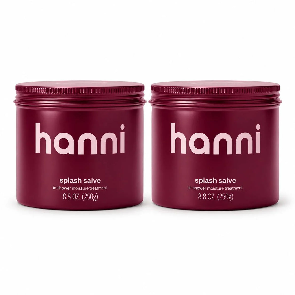 HANNI Splash Salve In-Shower Moisture Treatment for Dry Skin, Hydrating Body Moisturizer with Shea Butter, Coconut Oil & Jojoba, 250 mL / 8.8 oz (Pack of 2)
