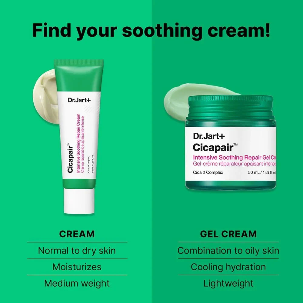 Dr.Jart+ Cicapair Sensitive Skin Korean Face Moisturizer for Redness and Barrier Repair with Centella Asiatica | Korean Skin Care