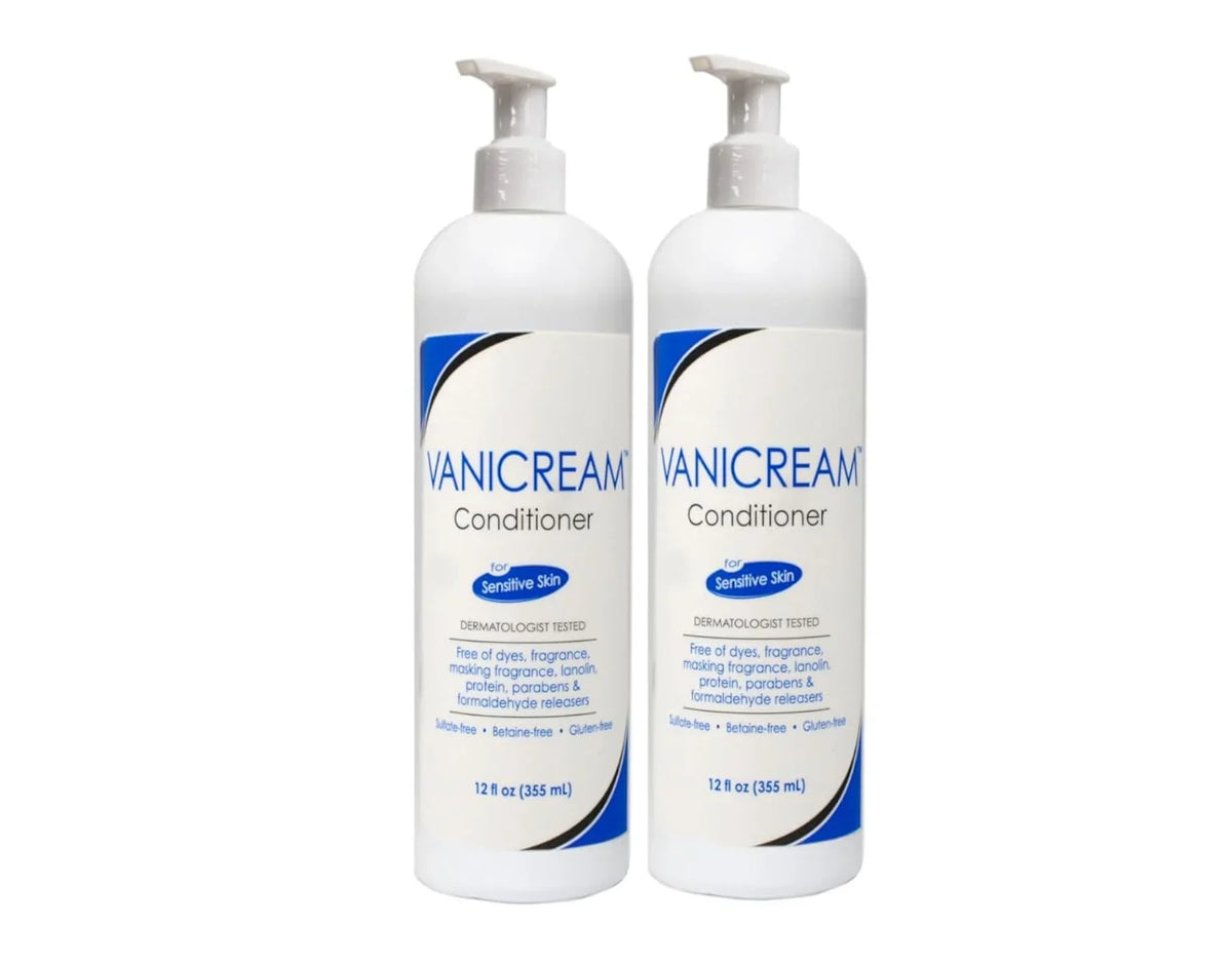 Vanicream Shampoo and Conditioner Set For Sensitive Skin - Dermatologist Tested - Set of 4 (2 Each) (12 Oz)
