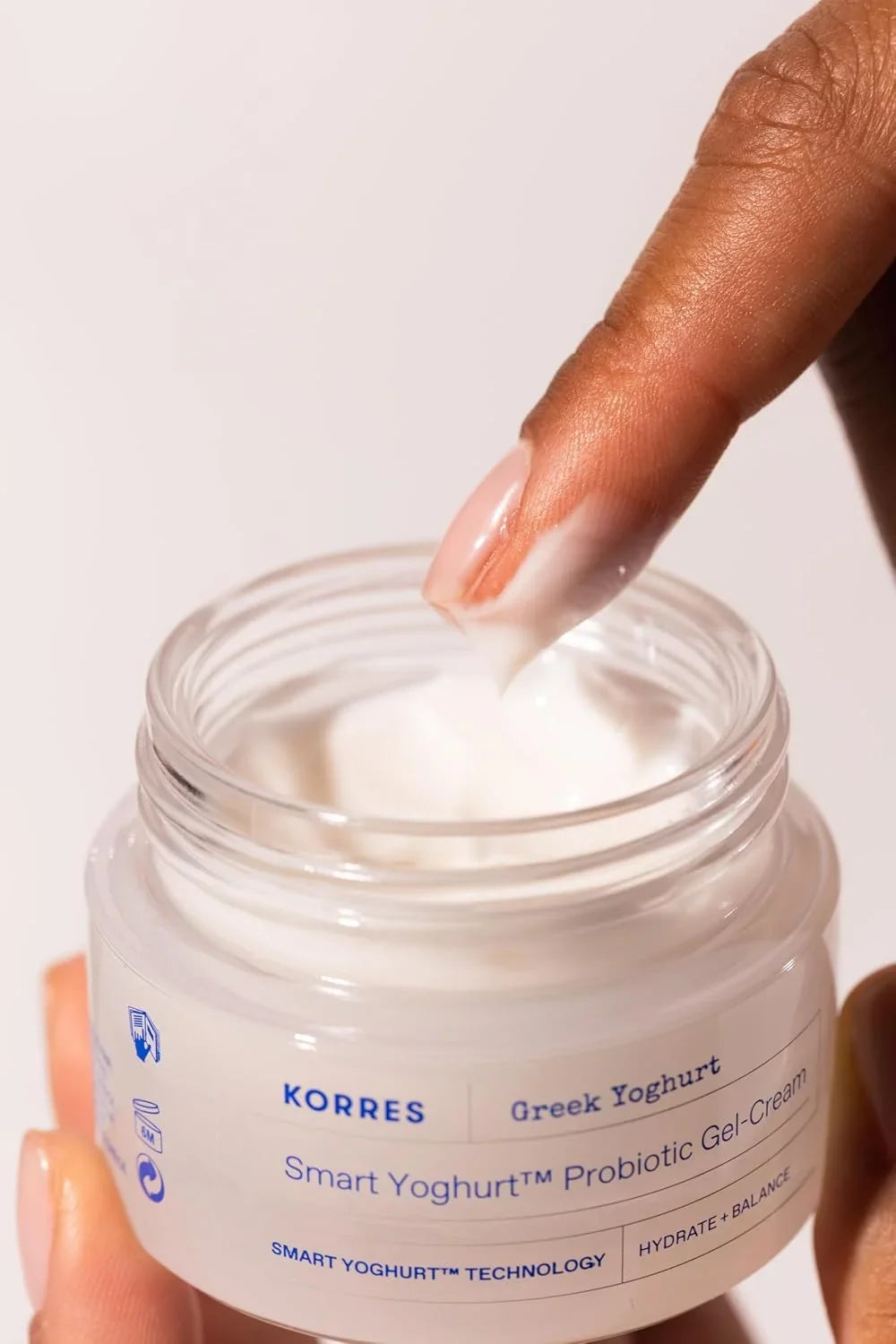 KORRES Greek Yoghurt Foaming Cream Cleanser, Deep Skin Cleansing 2.53 Fl Oz